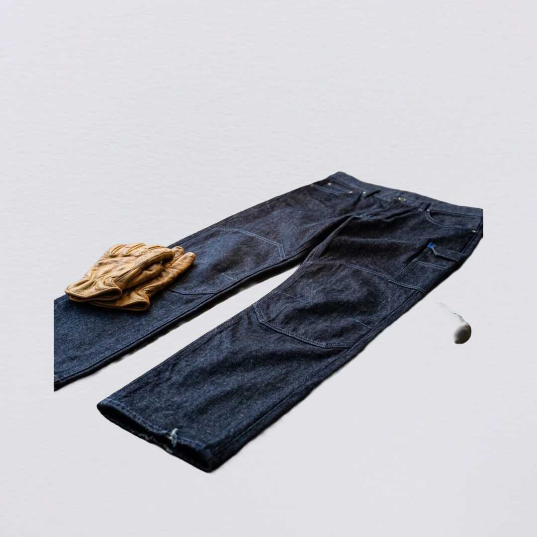 Steel-Rivet Heavy-Duty Utility Jeans - Image 3